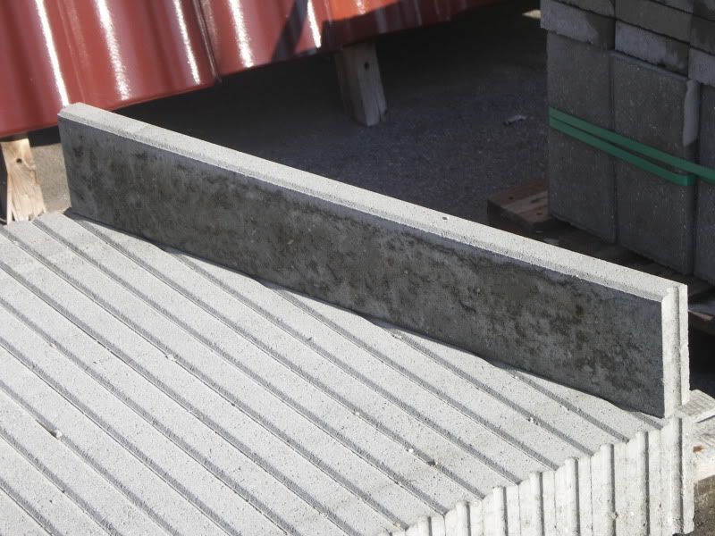 randsteine beton 100 x 25 x 6